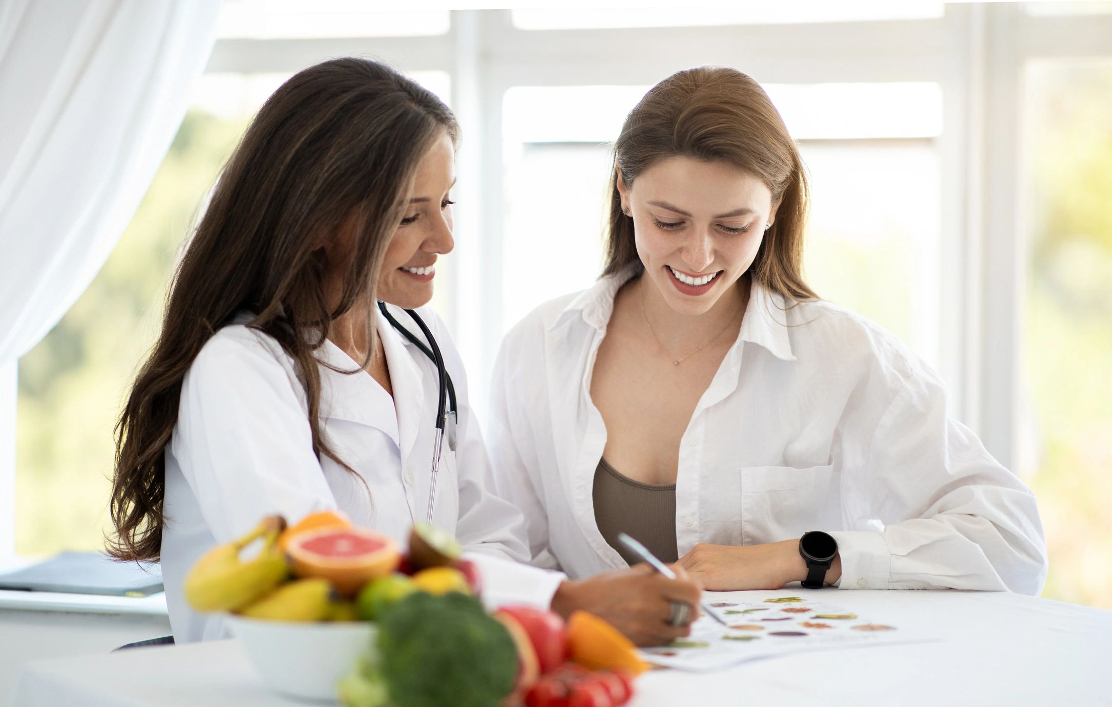 Doctor consulting with a patient in a clinic